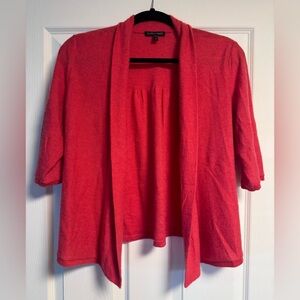 Eileen Fisher cashmere sweater coral sz med